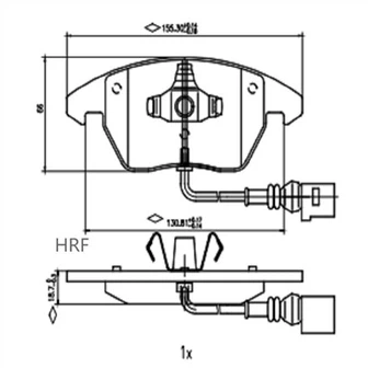 Priekšējie bremžu kluči priekš Vw Polo